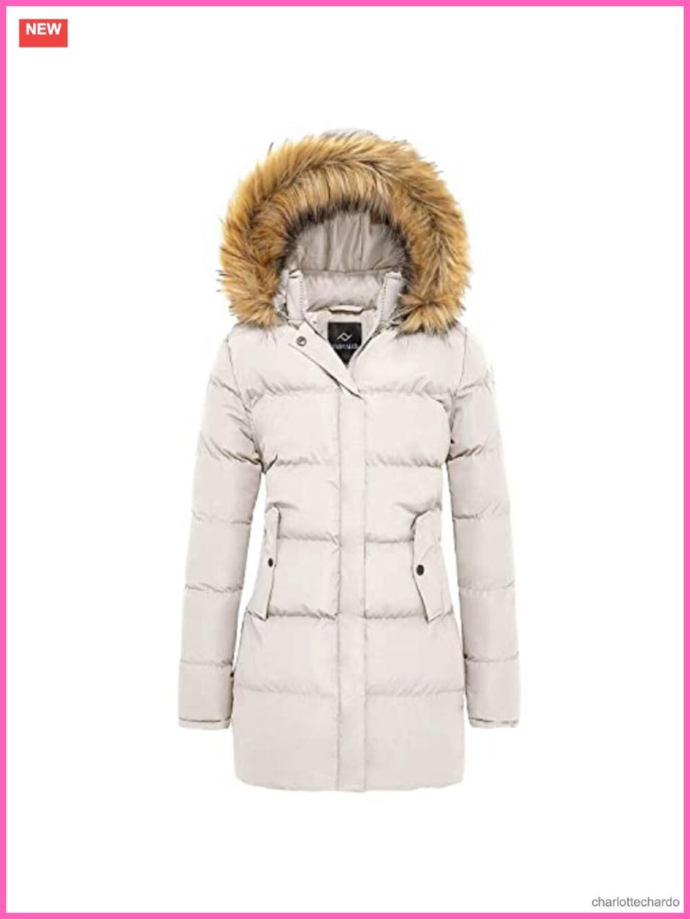FARVALUE Women's Winter Puffer Parka Quilted Thicken Hooded Fur Trim Coat